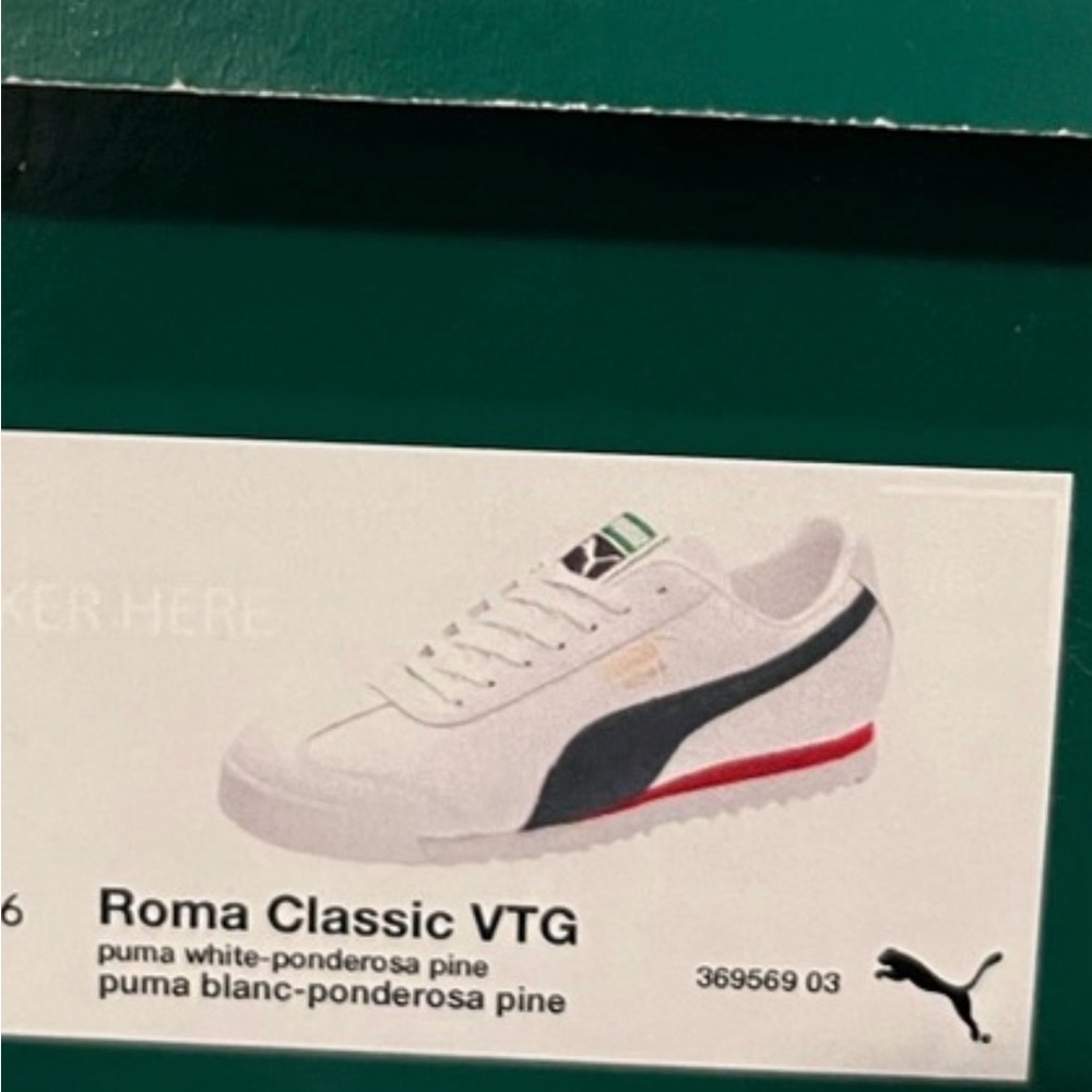 Puma Roma Sneakers size 9 gorgeous & so stylish Comes with box. Clean like new🇮🇹 - Picture 5 of 11